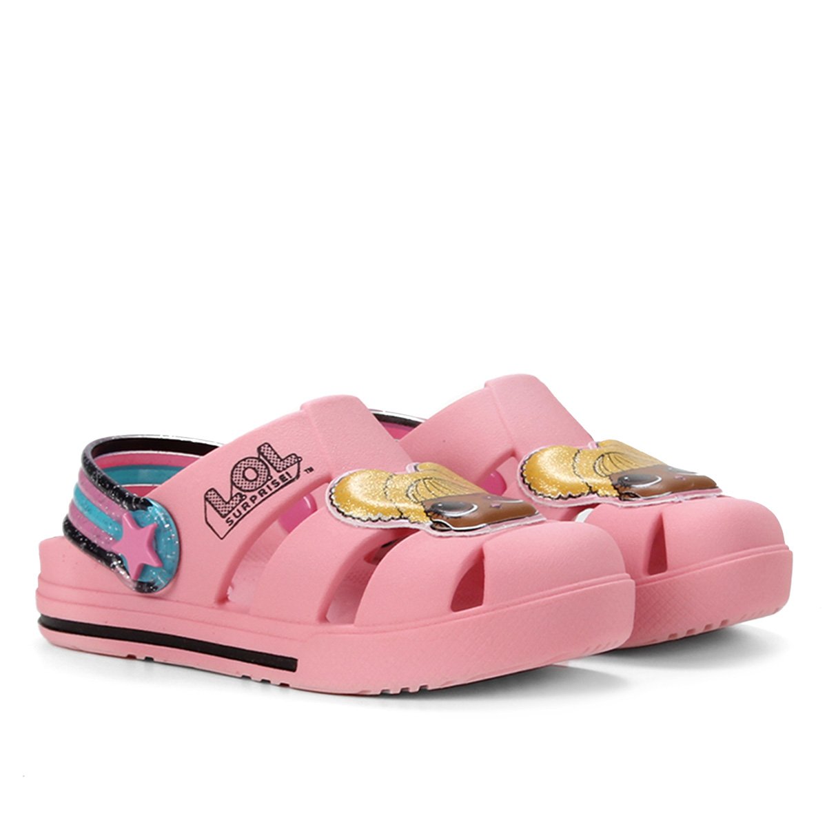 Sandália Babuche Infantil Grendene Kids LOL Hype Feminina - Rosa+Dourado Menor preço em Sandália Babuche Infantil Grendene Kids LOL Hype Feminina - Rosa+Dourado