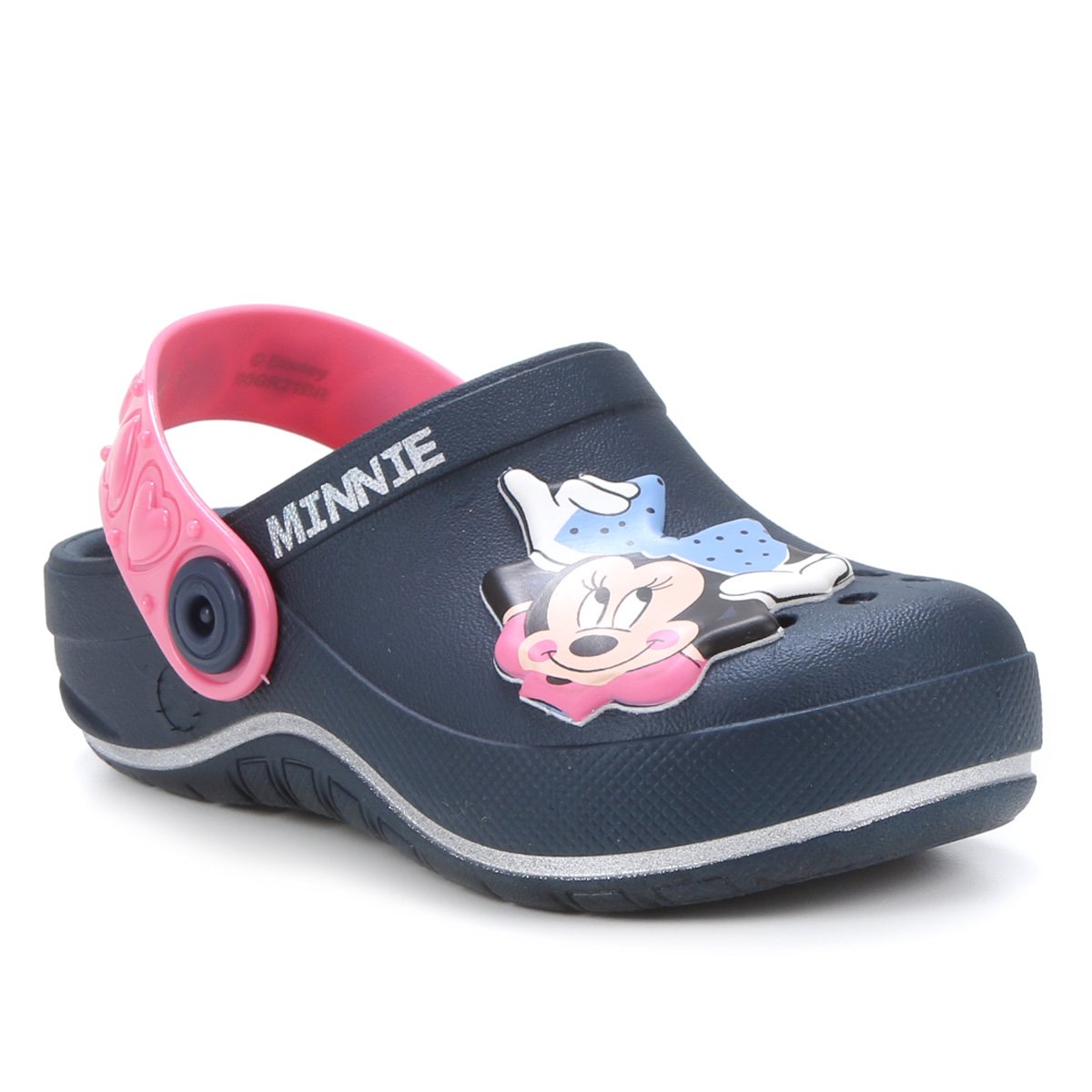 Sandália Babuche Infantil Grendene Kids Minnie Glam Feminina - Azul+Rosa |  Zattini