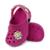 Sandália Babuche Infantil Menina Correia com Flores Kidstep - Pink