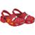 Sandália Babuche Infantil Menino Carros Vermelho Kidstep - Vermelho