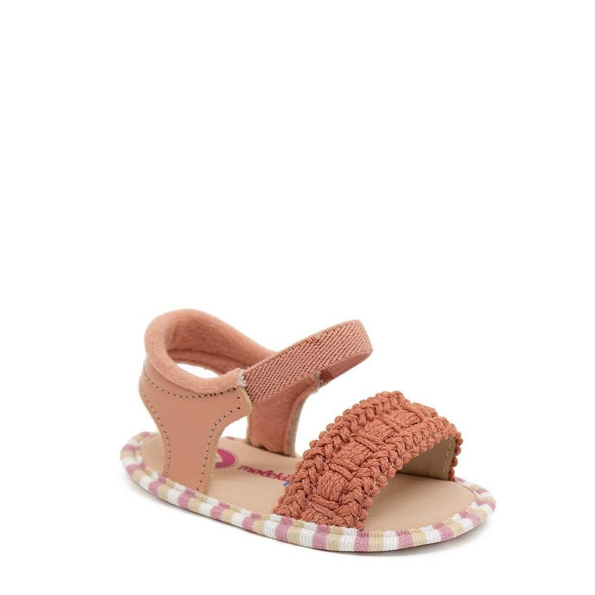 Sandália Bebê Feminina Molekinha 2900.437 Blush - Cru | Zattini