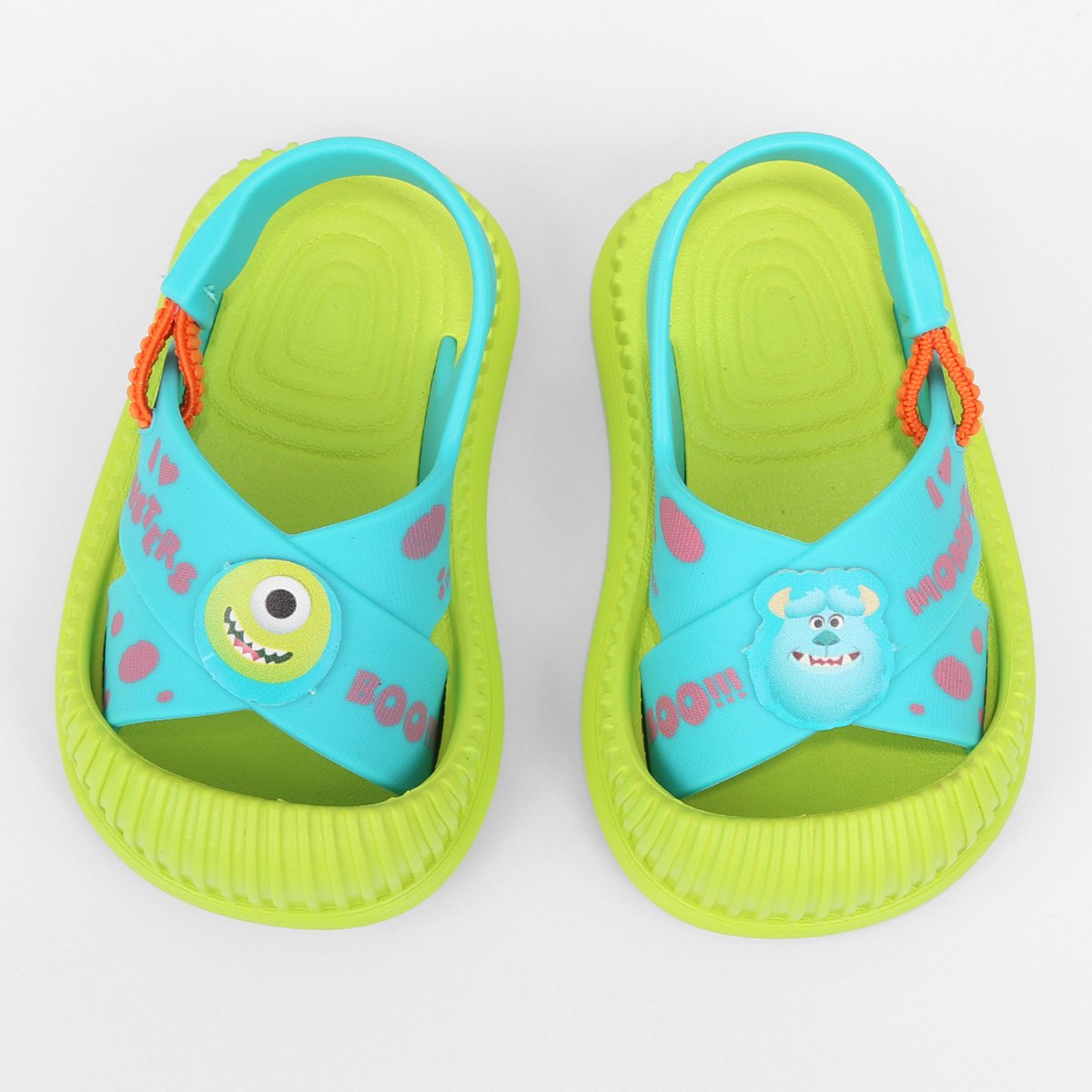 Sandália Bebê Grendene Kids Disney New Hug Menino - Verde+Azul Menor preço em Sandália Bebê Grendene Kids Disney New Hug Menino - Verde+Azul