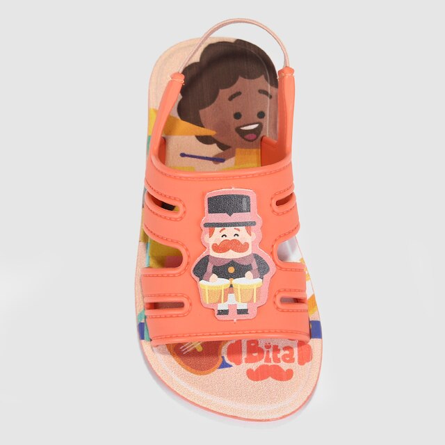 Sandália Bebê Grendene Kids Mundo Bita Tambor Menina
