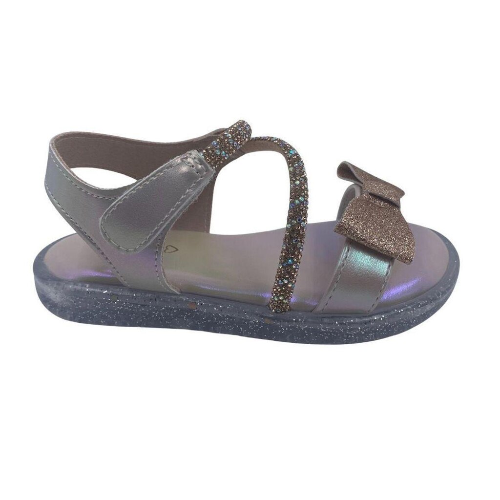 Sandália Bebê Menina Pisca-Pisca Mini Sua Cia Rosa 00712 - Rosa 24