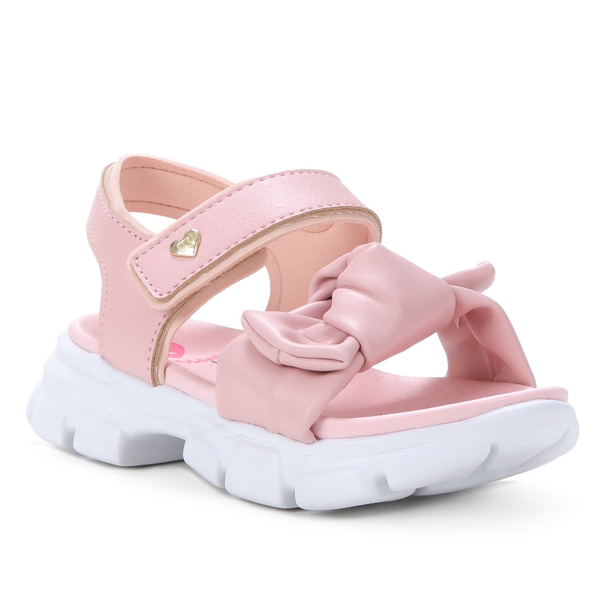 Sandália Bebê Molekinha Soft Light Laço Feminina - Rosa | Zattini