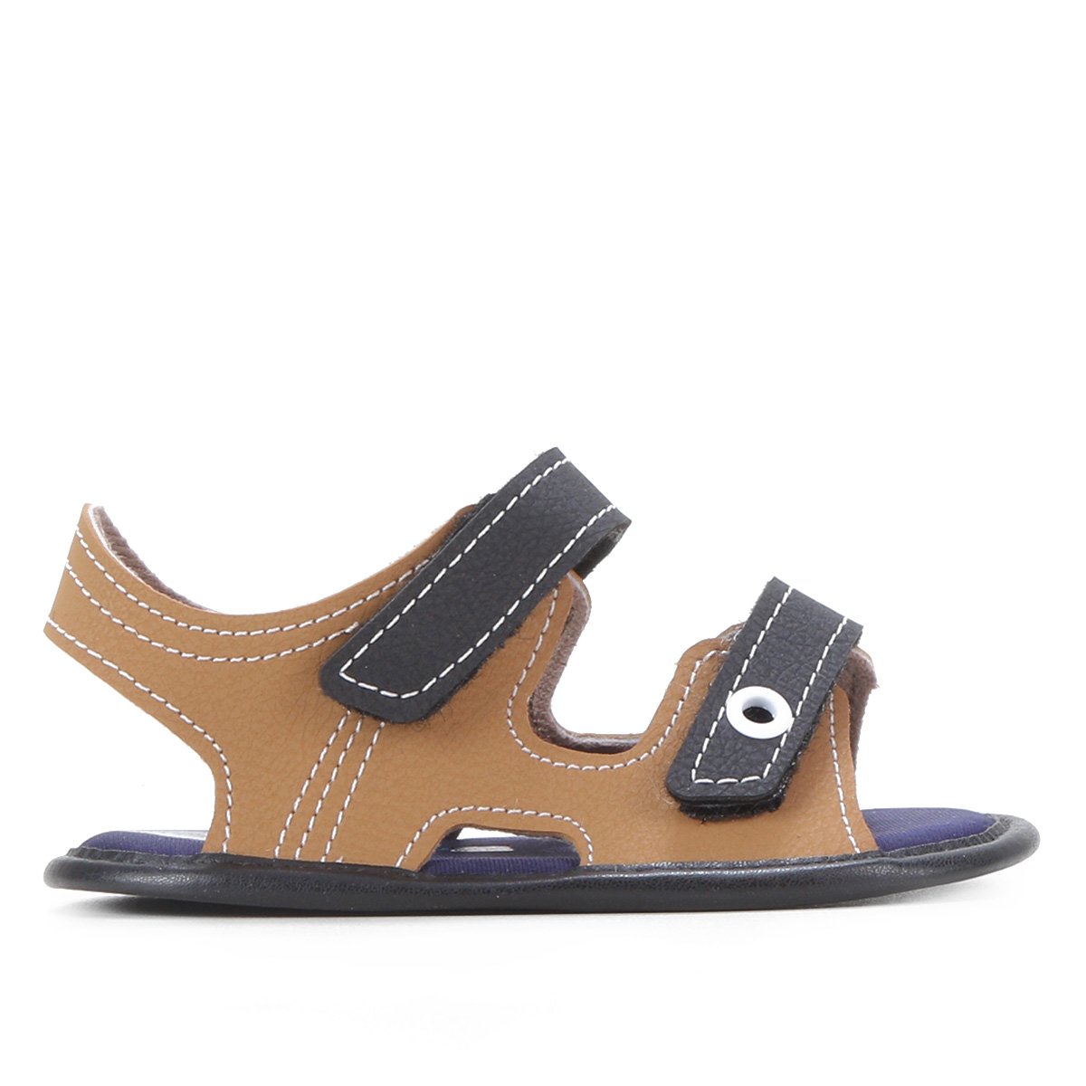 Sandália Bebê Molekinho Masculina - Caramelo | Zattini