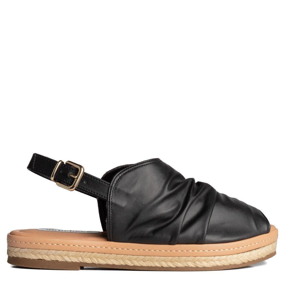 Sandália Bebecê Flatform Feminina - Preto Menor preço em Sandália Bebecê Flatform Feminina - Preto