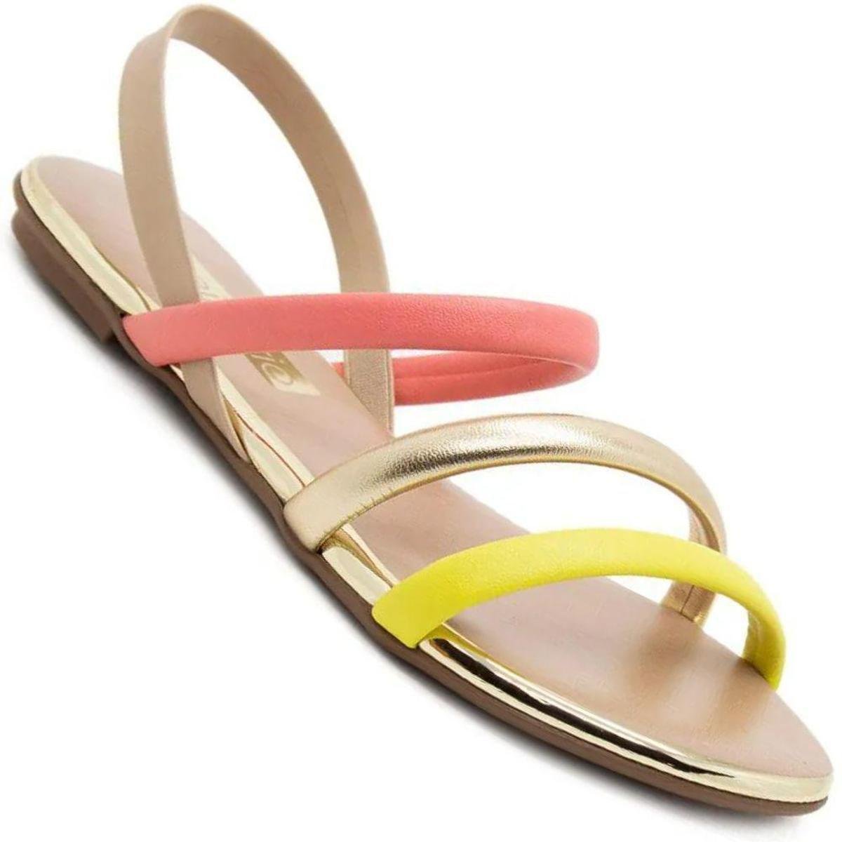 Sandália Beira Rio 8367.641 Feminina - Dourado Menor preço em Sandália Beira Rio 8367.641 Feminina - Dourado