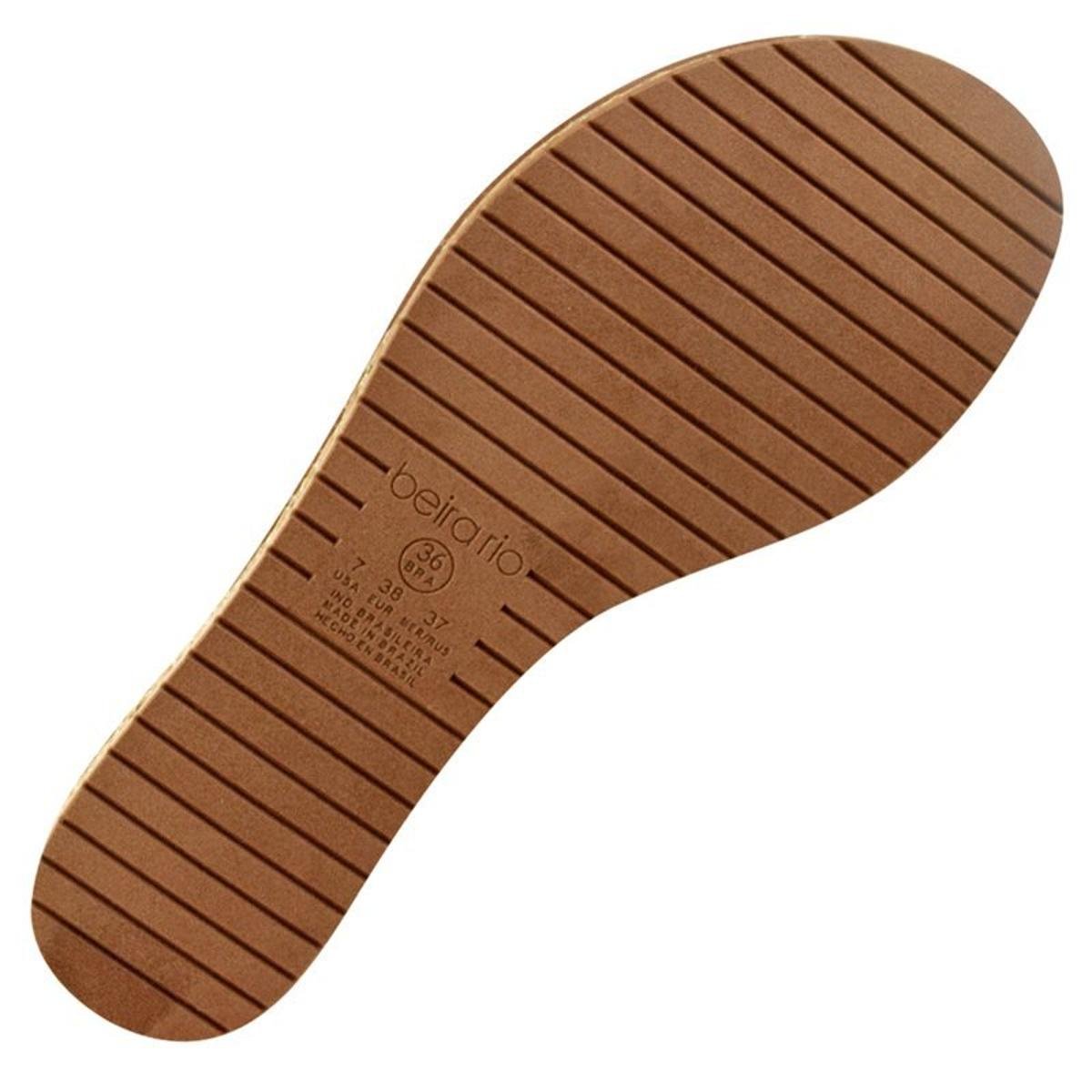 sandália fake suede sola corda beira rio