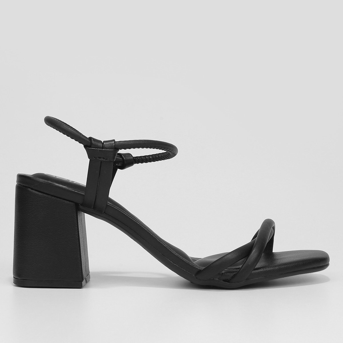 Sandália Beira Rio Tiras Bicolor Salto Grosso Feminina Menor preço em Sandália Beira Rio Tiras Bicolor Salto Grosso Feminina