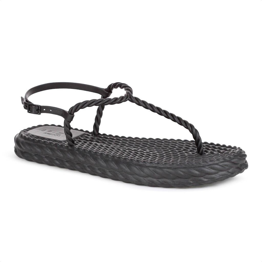 Sandália Brizza Arezzo Thong Slim Marrocos Preto - Feminino