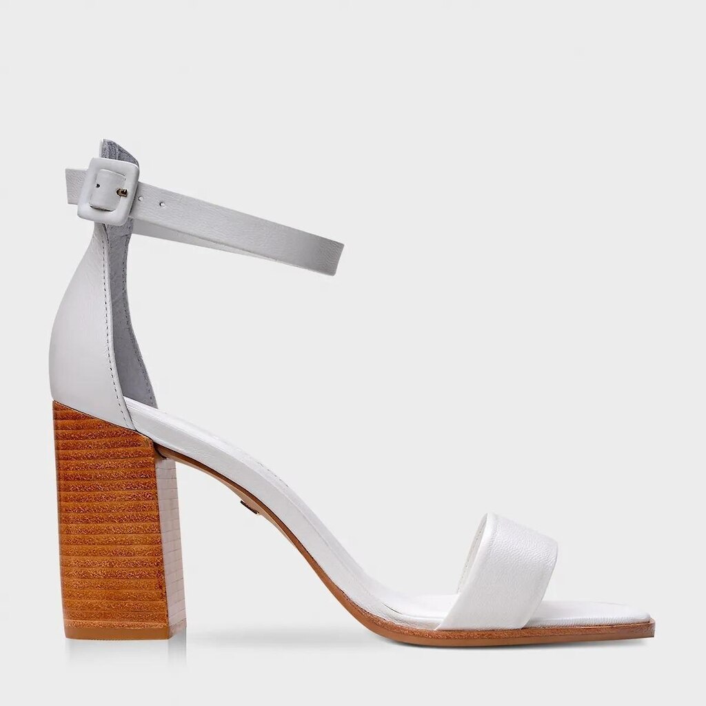 Sandália Carrano Clássica Salto Bloco Médio Off White - 762001C