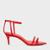 Sandália Carrano Classy Straps Salto Fino Couro Vermelho - 830002 - Vermelho