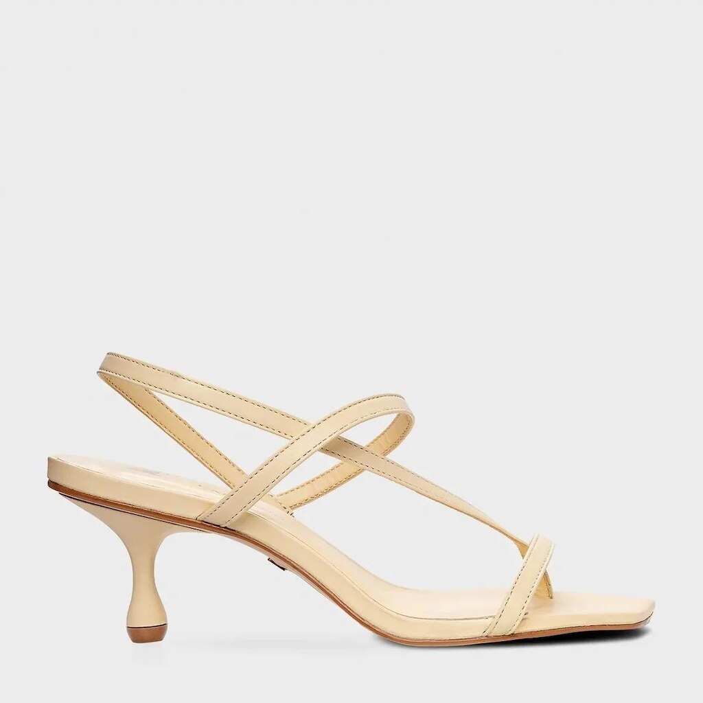 Sandália Carrano Salto Drop Couro Canary Amarelo - 799009