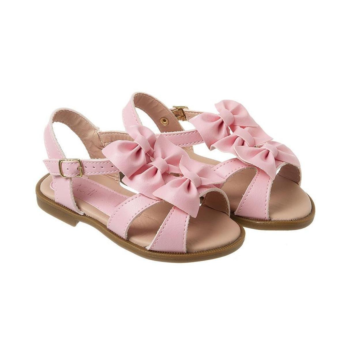 Sandália Casual Infantil Feminina Papete Meninas Laço Moda - Rosa Menor preço em Sandália Casual Infantil Feminina Papete Meninas Laço Moda - Rosa