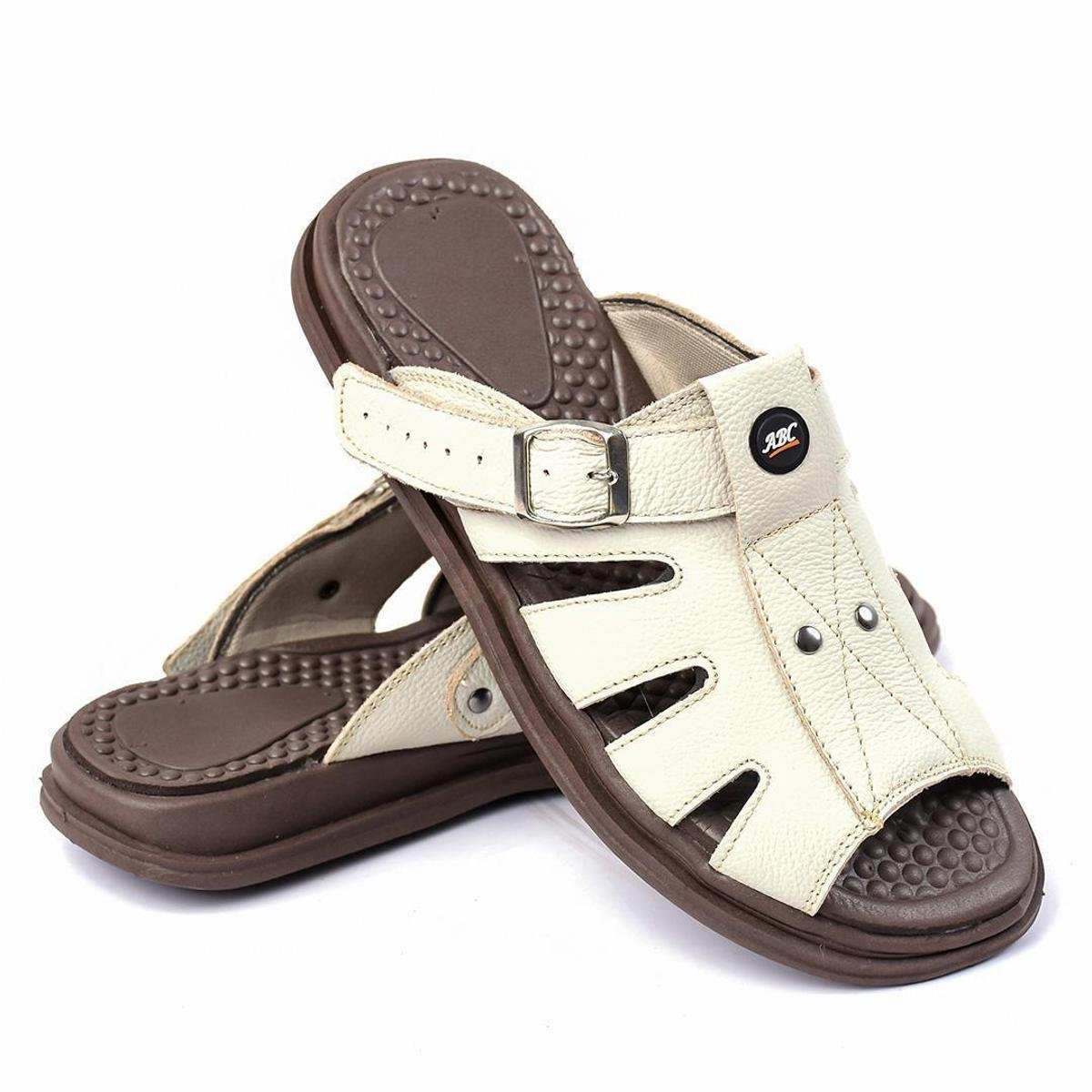 Menor preço em Sandália Chinelo Couro Masculino