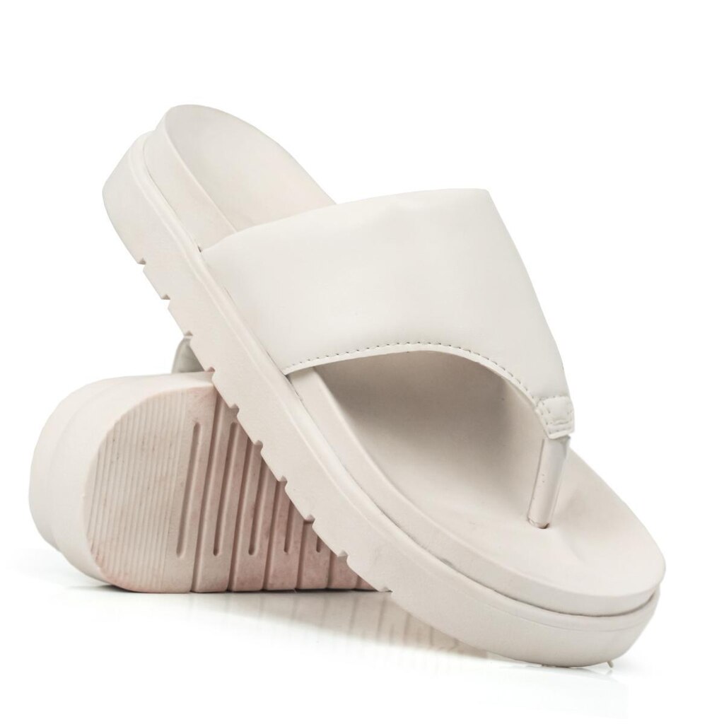 Sandalia Chinelo Papete Asa Delta Feminina De Dedo Flatform Baixa Moda Blogueira Macia Confortável