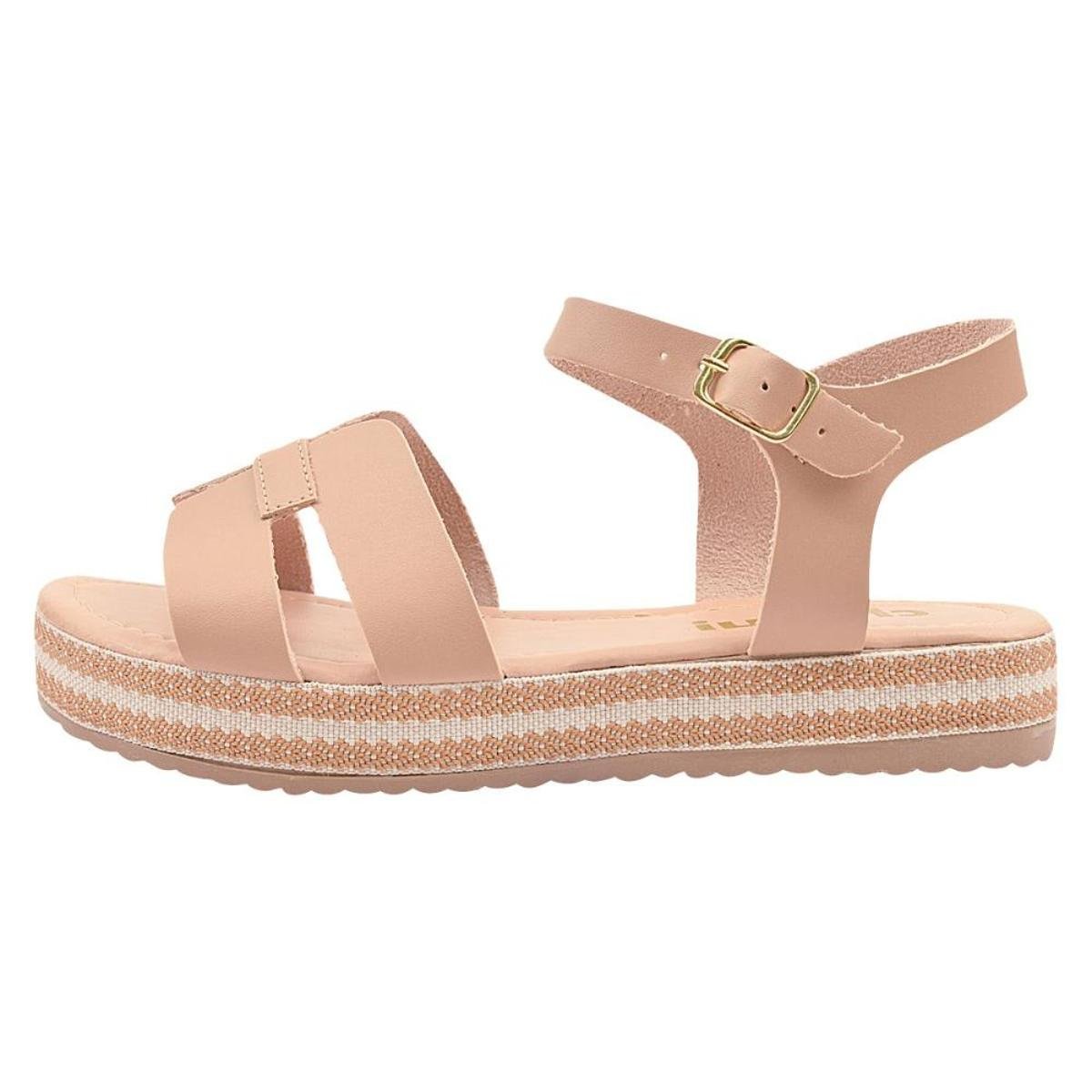 Sandália Chiquiteira Flatform H Gorgurão Sintético EDG Feminina | Zattini