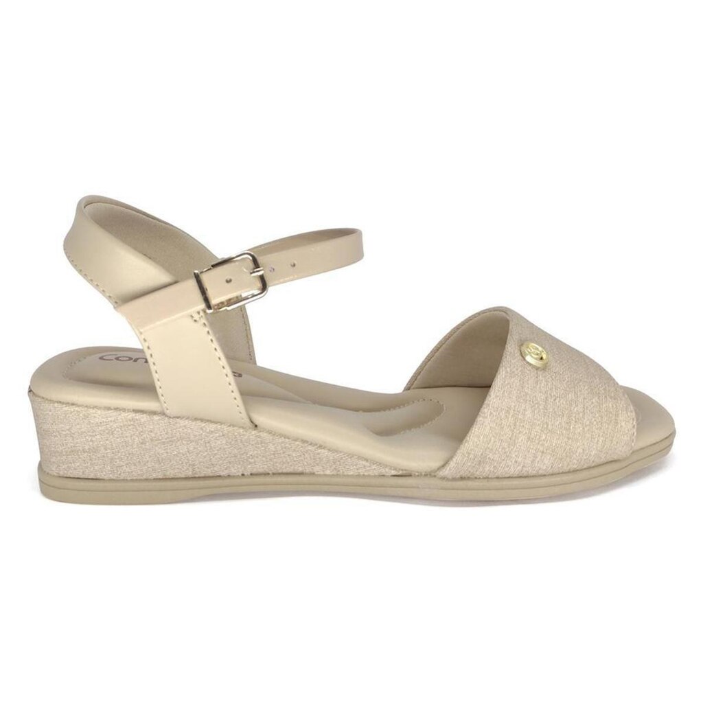 Sandália Comfortflex Anabela Conforto Salto Baixo 24-70404