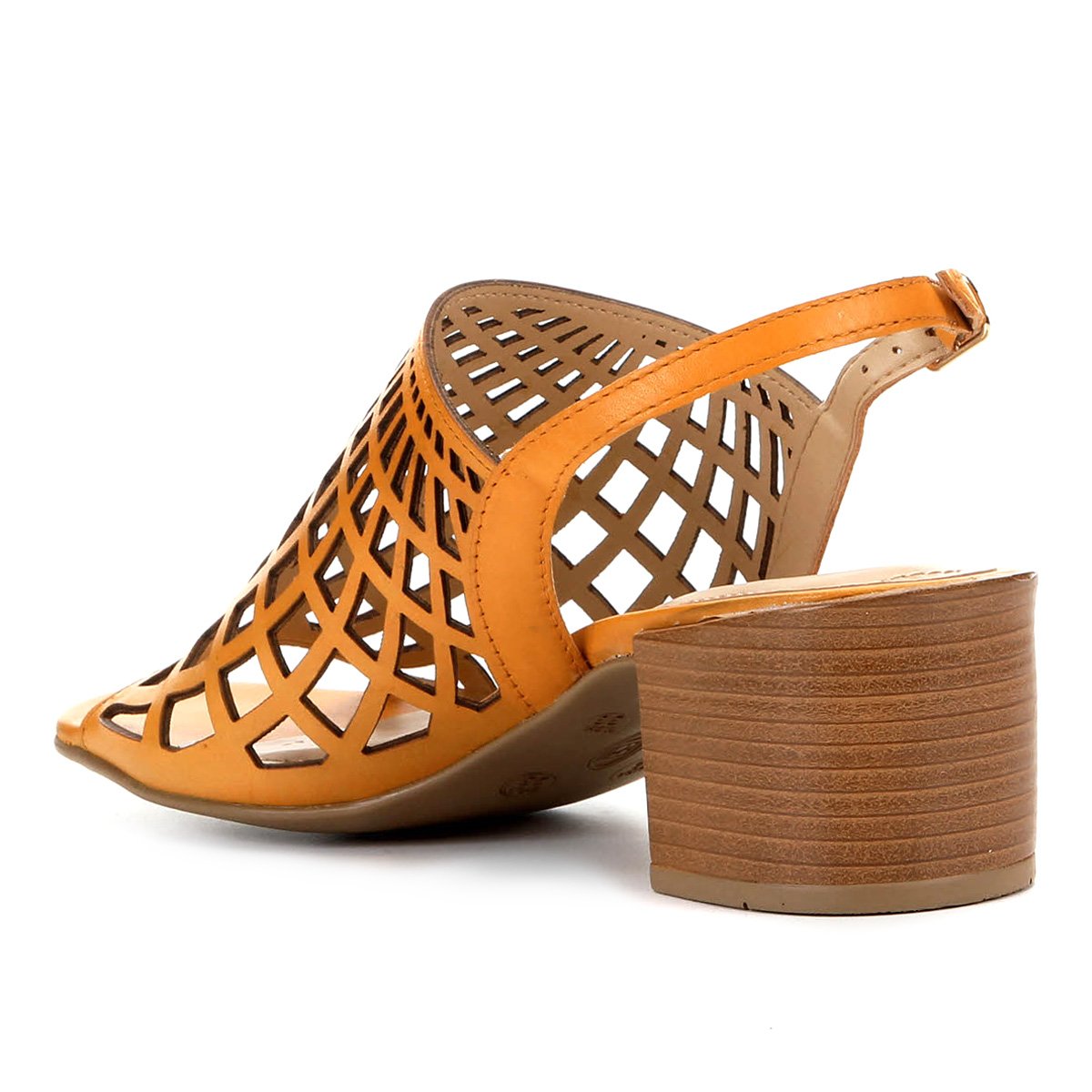 Sandália Couro Bottero Salto Baixo Laser Feminina Zattini