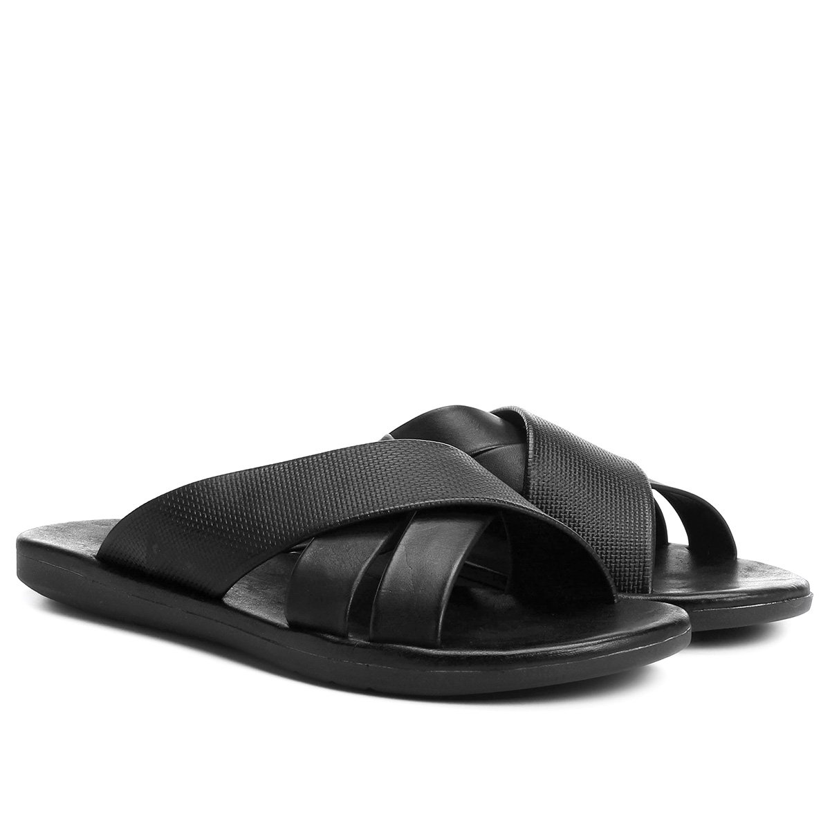 Sandália Couro Democrata Zion Tiras Cruzadas Masculina - Preto é ruim? Sandália Couro Democrata Zion Tiras Cruzadas Masculina - Preto é boa?