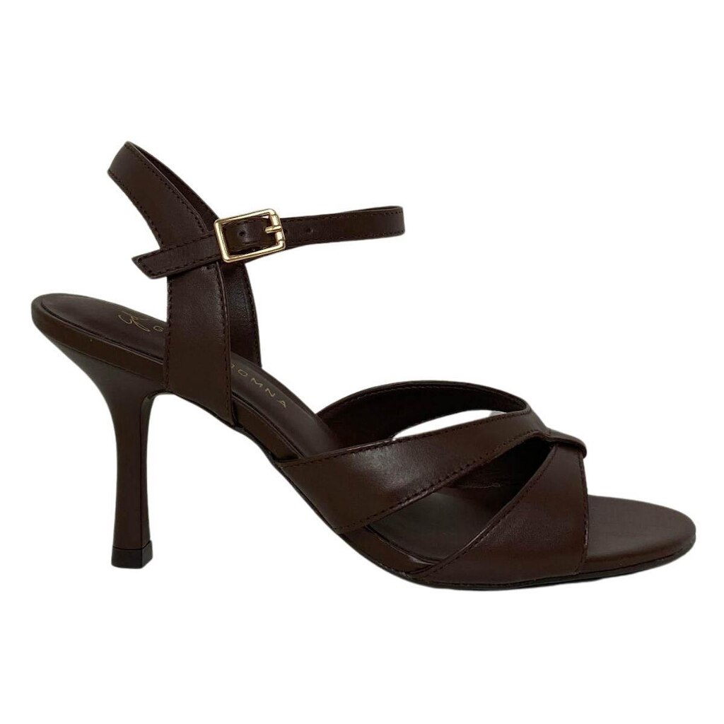 Sandália Couro Giulia Domna Feminina 616034 Marrom
