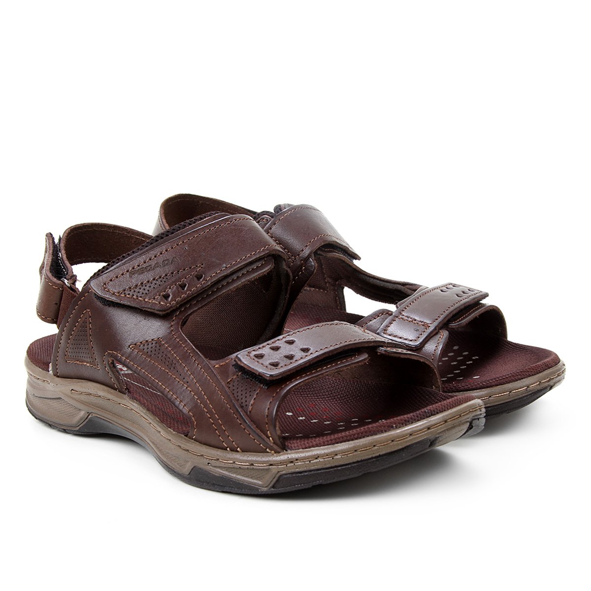 Sandália Couro Pegada Brown Masculina - Café Menor preço em Sandália Couro Pegada Brown Masculina - Café