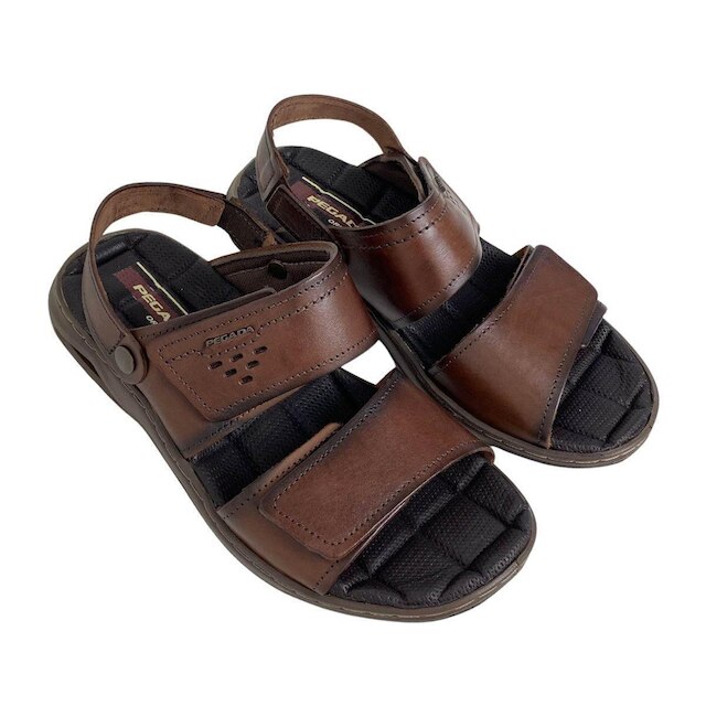 Sandália Couro Pegada Masculino 133238 Marrom