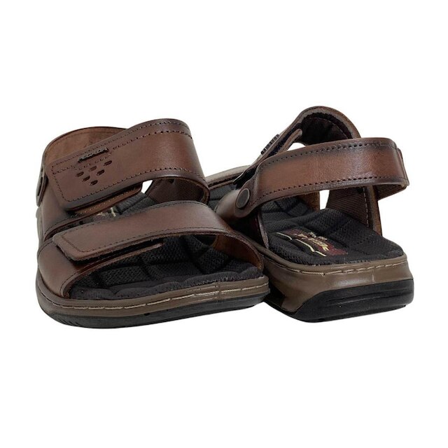 Sandália Couro Pegada Masculino 133238 Marrom