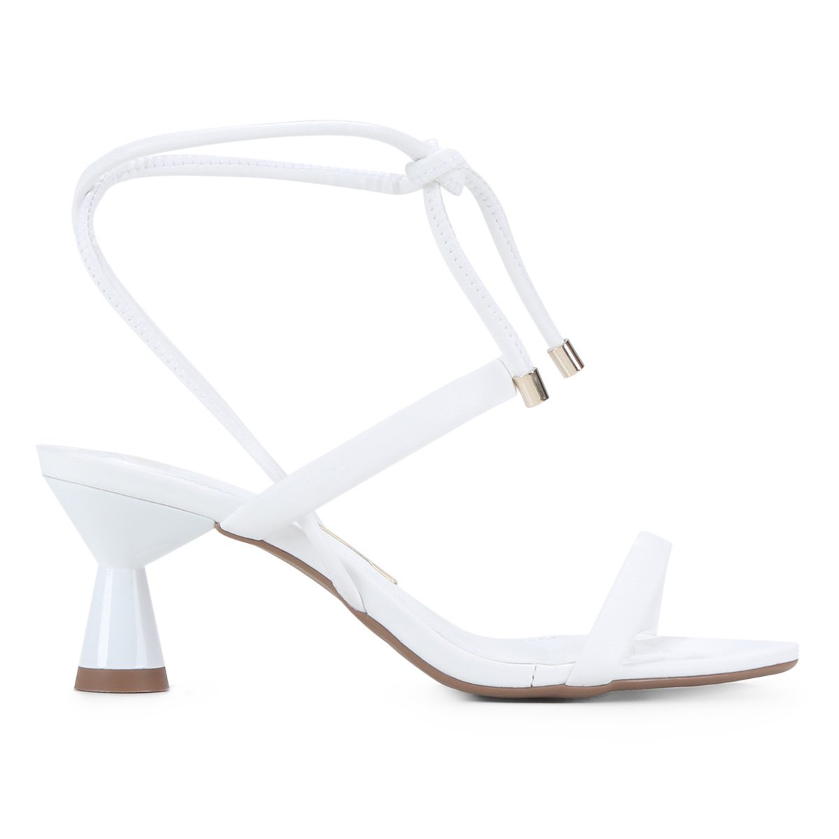 Sandália Couro Santa Lolla Amarração Feminina - Branco | Zattini