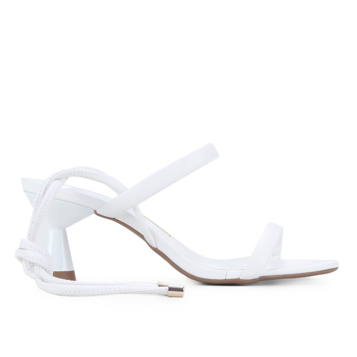 Sandália Couro Santa Lolla Amarração Feminina - Branco | Zattini