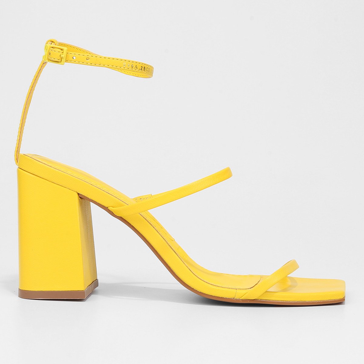 Sandália Couro Santa Lolla Salto Bloco Feminina Zattini