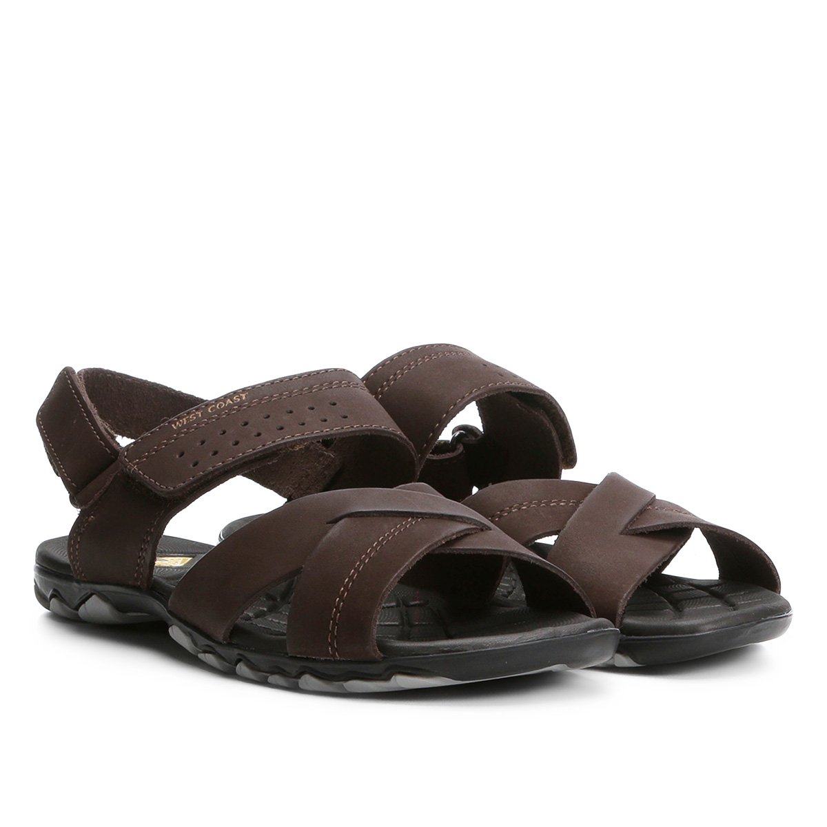 sandália masculina couro west coast