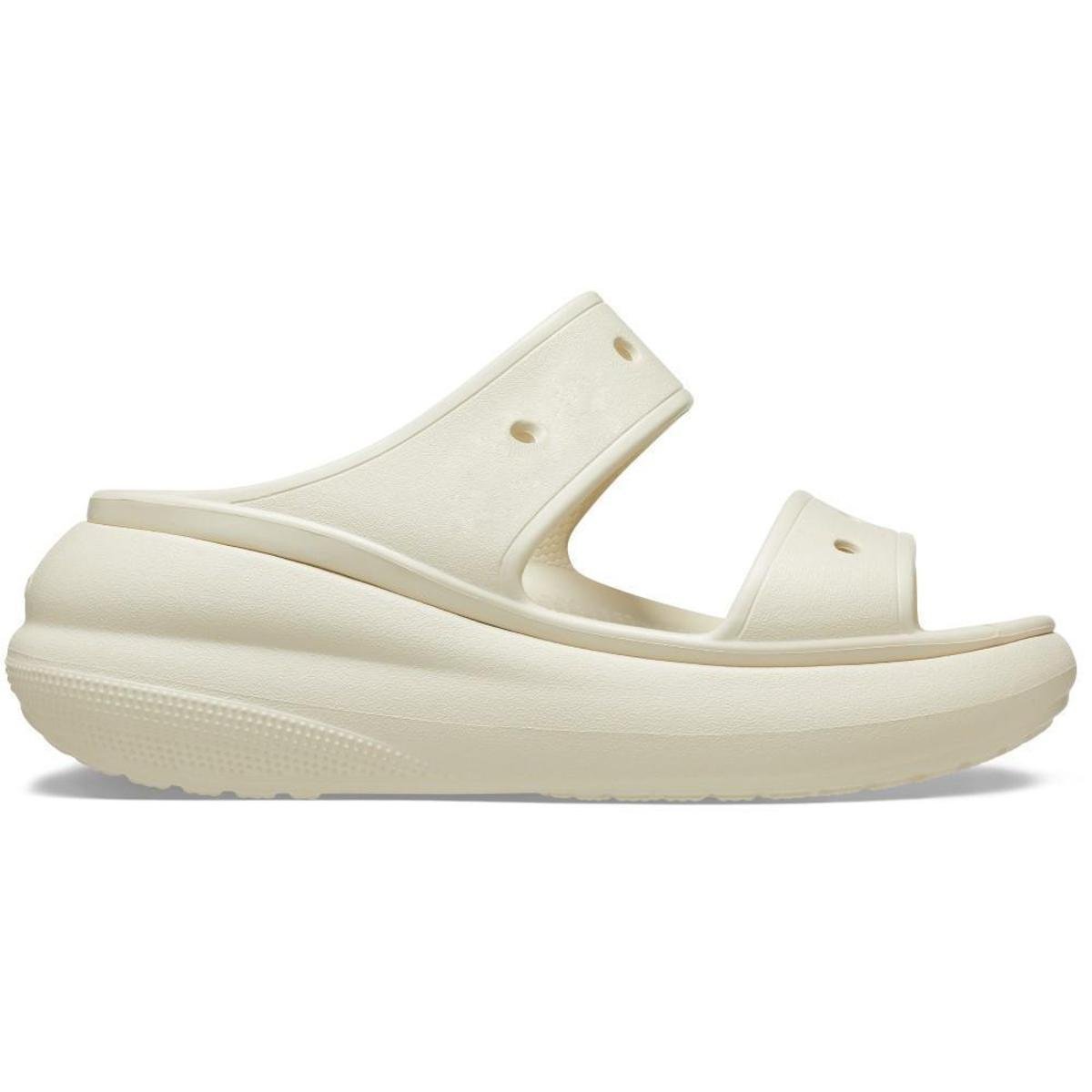 Sandália crocs classic crush platform sandal bone Menor preço em Sandália crocs classic crush platform sandal bone