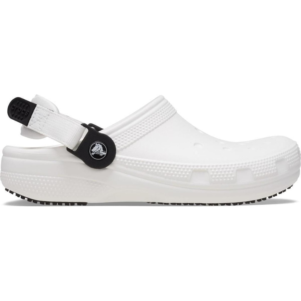 Sandália crocs classic work clog white