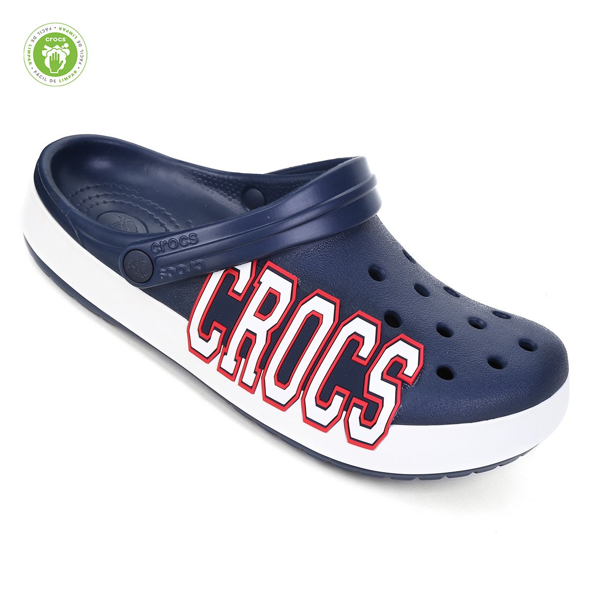 Sandália Crocs Crocband Logo Clog - Azul+Branco é ruim? Sandália Crocs Crocband Logo Clog - Azul+Branco é boa?