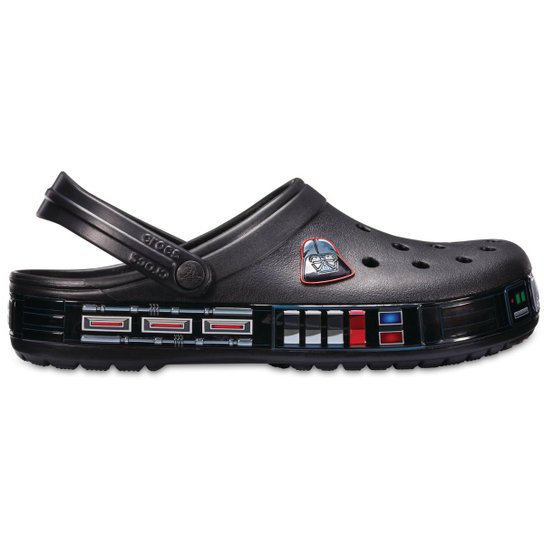 Sandália Crocs Crocband Star Wars Darth Vader Clog - Preto