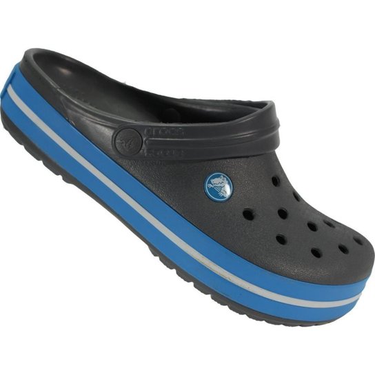 Sandalia Crocs Crocband - Cinza+Azul