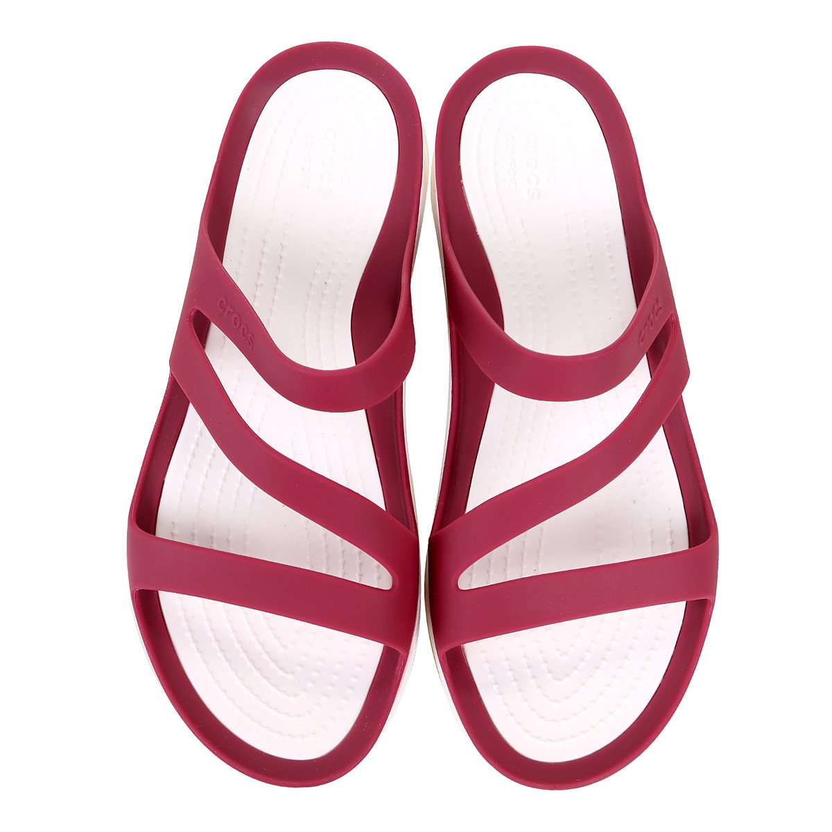 Sandália Crocs Swiftwater Feminina - Vermelho+Branco é ruim? Sandália Crocs Swiftwater Feminina - Vermelho+Branco é boa?