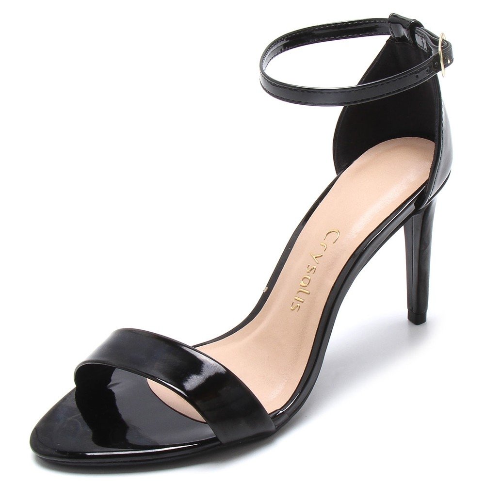 sandalia salto fino crysalis