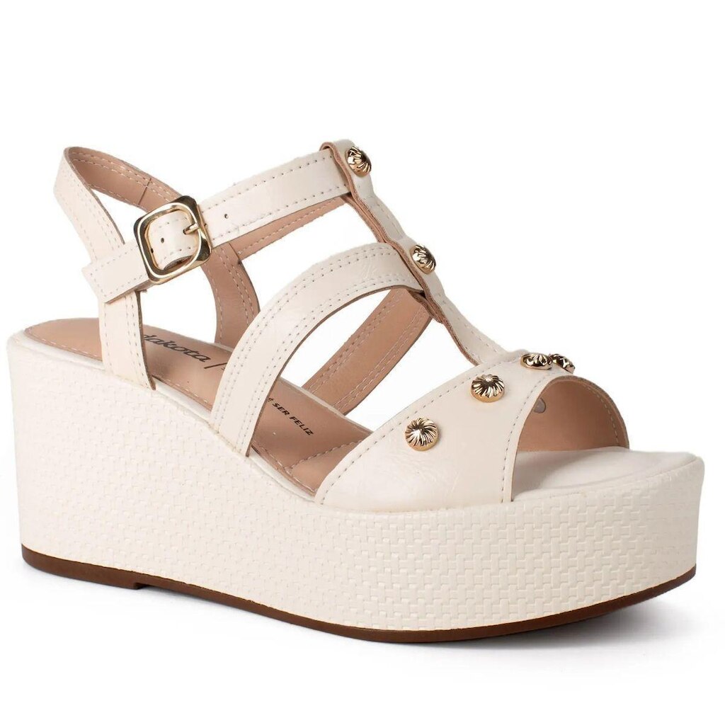 Sandália Dakota Anabela Y9541 Feminino Bege