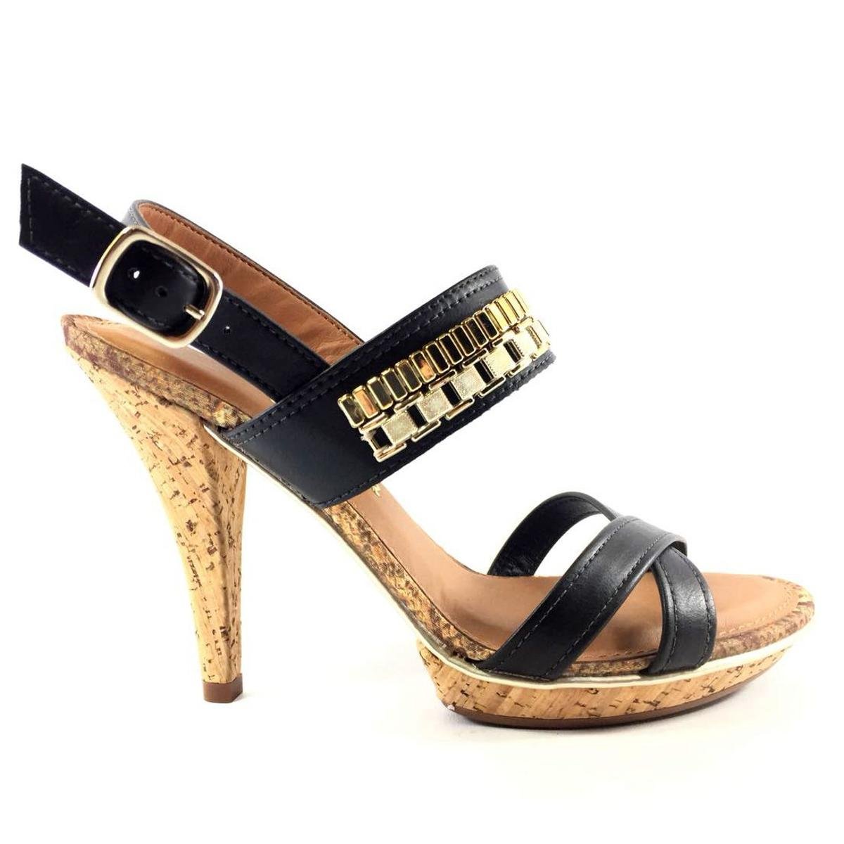 sandalia meia pata salto grosso dakota