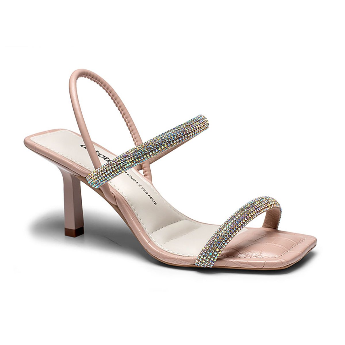 Sandália Dakota Salto Fino Strass Feminina Menor preço em Sandália Dakota Salto Fino Strass Feminina