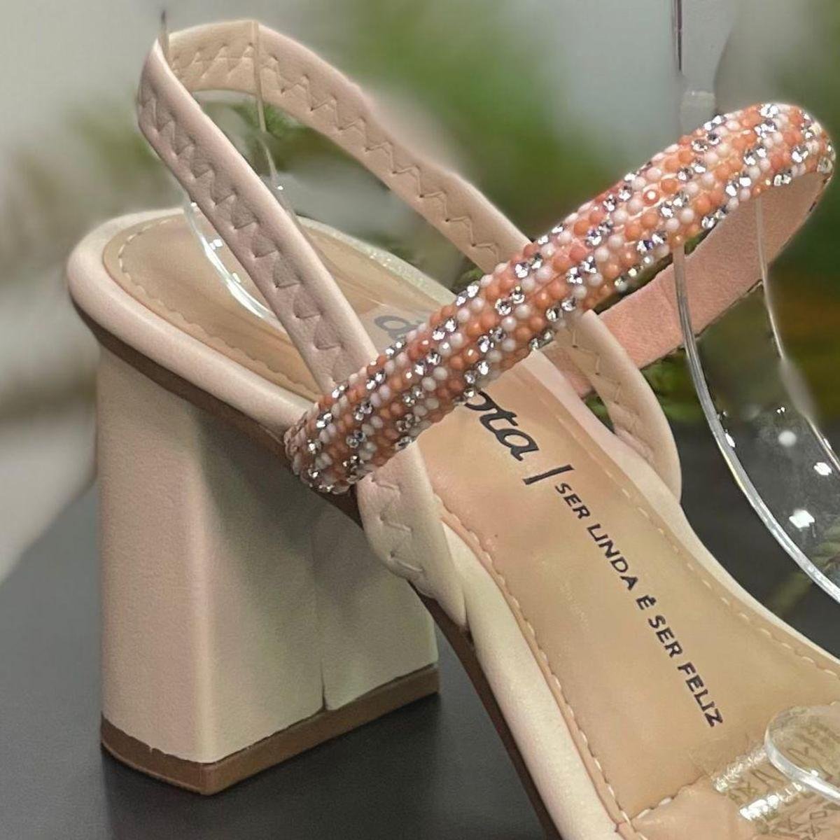 Sandália Feminina Zattini Calçado Feminino Salto Grosso Zattini