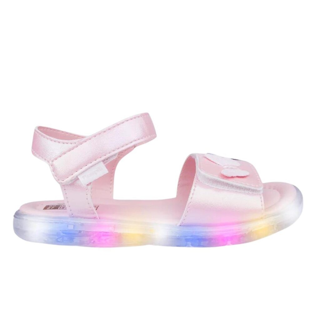 Sandália de Led Infantil Pampili Lulli Led 697.030 Borboletas