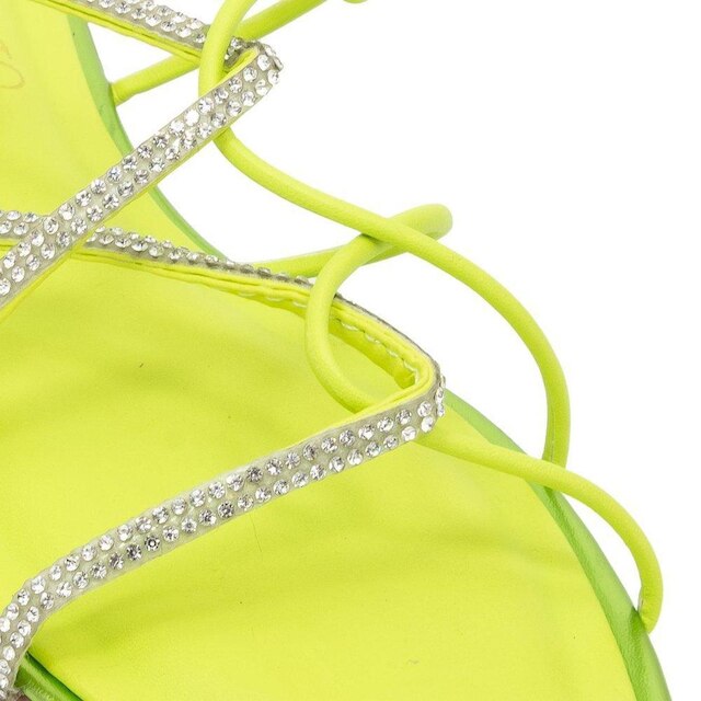 Sandália de Tiras Rasteira Strass Sapato Show 31902320