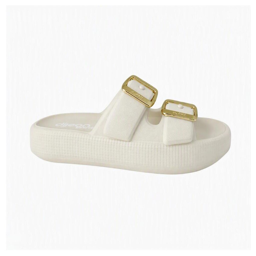 Sandália Dijean Mini Infantil - 10101- Off White/Ouro