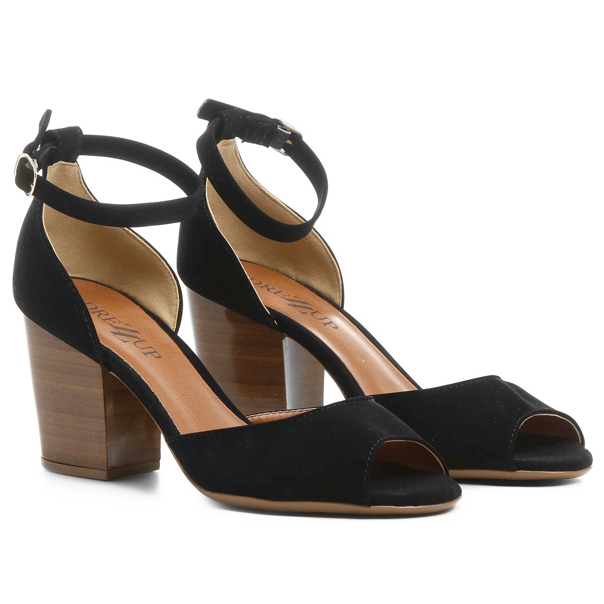 sandalia drezzup salto grosso