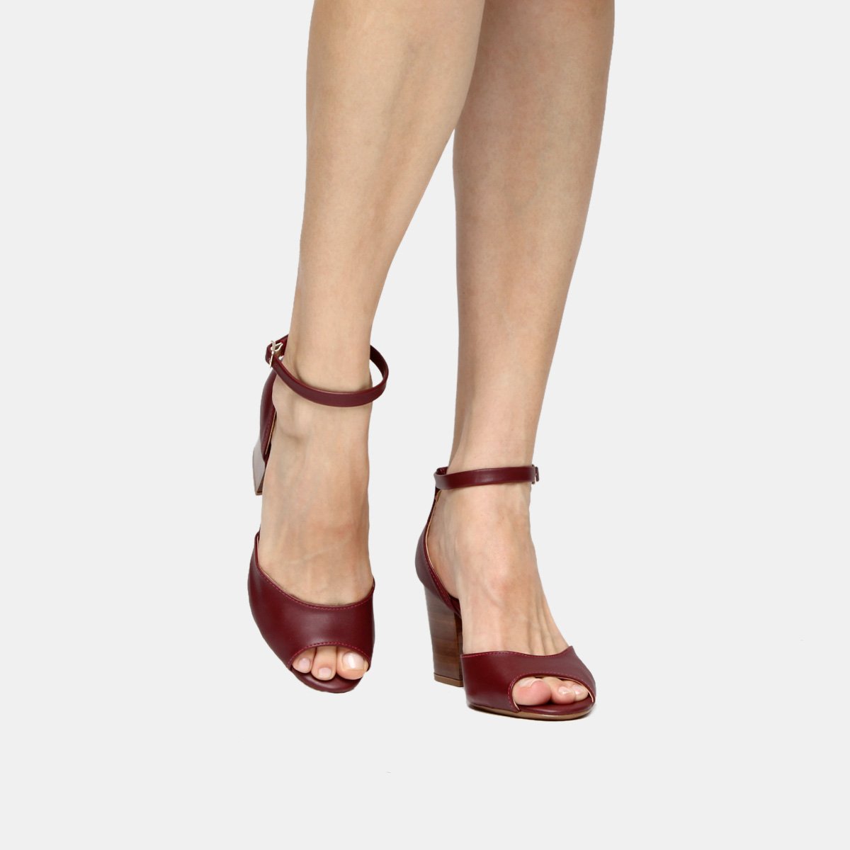 sandalia drezzup salto grosso