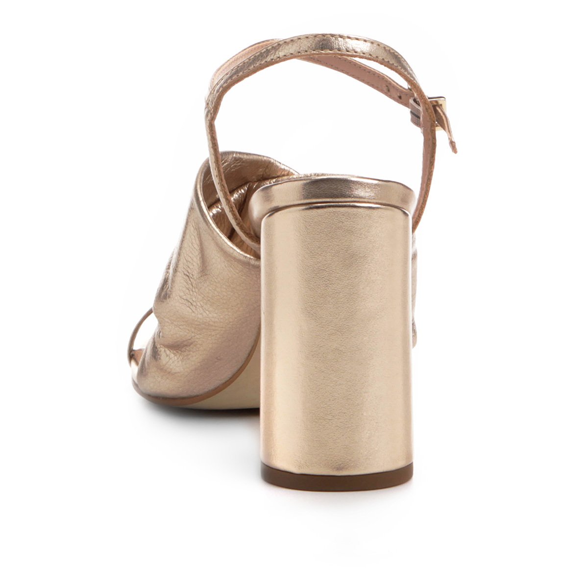 Sandália Dumond Salto Grosso Festa Feminina - Dourado | Zattini